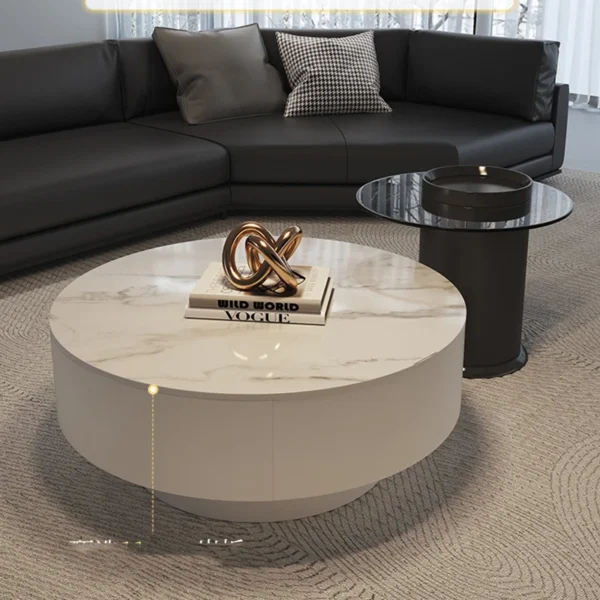 Italian Luxury Coffee Table Minimalist Modern Unique Vintage Coffee Table Bedroom Design Mesas De Centro Para Sala Furniture - Image 2