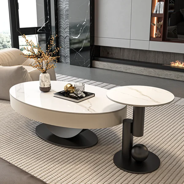 Space Saving Standing Coffee Table Nordic Decoration Living Room Designer Side Table Center Meubles Lounge Suite Furniture - Image 3