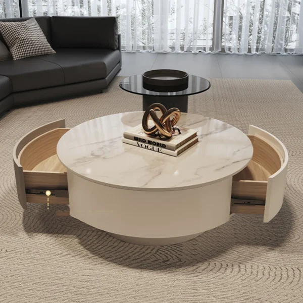 Italian Luxury Coffee Table Minimalist Modern Unique Vintage Coffee Table Bedroom Design Mesas De Centro Para Sala Furniture - Image 3